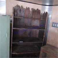 Primitive wood 6 shelf unit