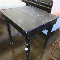 Black wood table