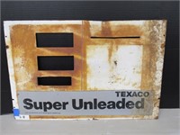 Texaco Super Unleaded Gas Pump Face Plate