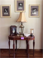 Table, Lamp and Decor.