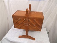 Wood Sewing Basket