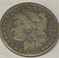 1890 Carson City Key Date Morgan Silver Dollar