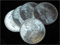 Lot of (5) BU 1800-1900 Morgan Dollars