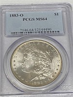 1883 o MS 64 PCGS Morgan Silver Dollar