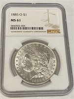 1885 o MS 61 NGC Morgan Silver Dollar