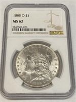 1885 0 MS62 NGC Morgan Silver Dollar