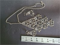 Carina Vintage Rhinestone Necklace & Earrings