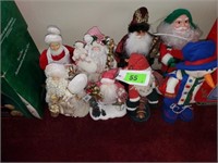 LOT CLOTH  & OTHER CHRISTMAS FIGURES