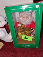 ANIMATED COLLECTABLE SANTA FIGURE IN BOX