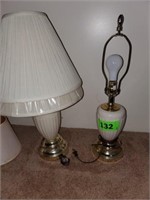 2 BEIGE COLORED TABLE LAMPS