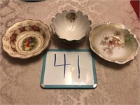 (3) Decorative Bowls