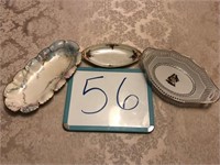 (3) Oval Plates