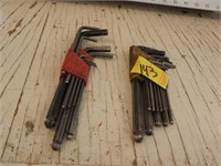 2 METRIC SETS OF ALLAN WRENCHES