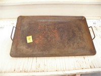 LARGE METAL FLAT GRIDDLE, 22 1/2" X 13 1/2"