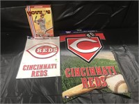 Lot Of Cincinnati Red Collectable Signs