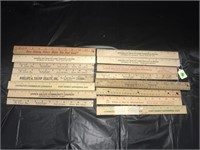 Lot of Assorted Advertisement Rulers