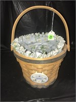 Longaberger Basket Daisy With Both Liners & Tag