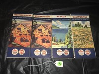 Chevron Vintage Road Maps