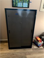 B -  Steel Utility Cabinet with Sliding Doors