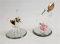 SWAROVSKI Crystal Hummingbird & Elephant Figurines