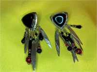J - Sterling Silver Native American Earrings