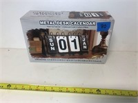 Metal Desk Calendar
