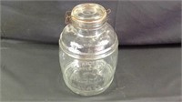 Cracker barrel style 4 quart glass jar