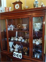 CONTENTS of CHINA CABINET in Dining Room