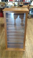 47 x 24 x 13 slant shelf display cabinet