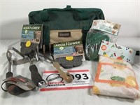 Garden tools & bag; knee pads & apron