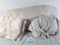 Comforter, shams, bed skirt (Queen)