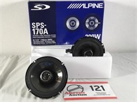 Alpine SPS-170A 6.5" Speakers 200w Max