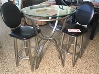 Bar height table w/ 2 stools