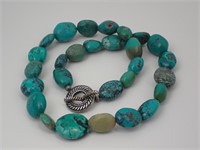 Authentic 18"L Turquoise Bead Necklace