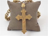 Unique Antique Cross & Chain