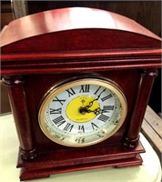 Battery Operated Wood Mantel Clock