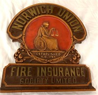 Norwich Union Est. 1797 Fire Insurance Plaque