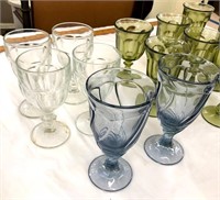 Lot of 14 Glasses Mis-matched.