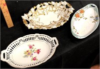 Lot of 3 Serving Trays