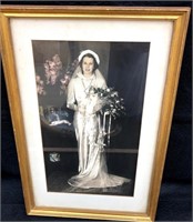 Framed Lady in wedding dress