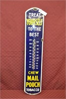 39" Mail Pouch Tobacco Porcelain Thermometer