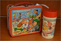 1971 Aladdin Flintstones Metal Lunch Box & Bottle