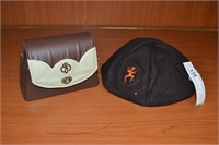 Vintage Brownie Girl Scout Hat & Purse
