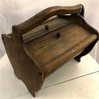 Small Vintage Wood Sewing Box