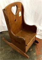 Child's or Doll's Wood Rocking Chair