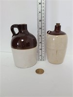 2 Small Stoneware Jugs