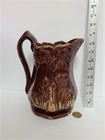 Very Old Heavy Stoneware Pitcher