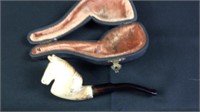 Vintage Meerschaum Horse head tobacco pipe