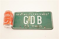 Licence GDB, 1973, Ohio