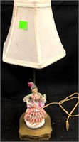 Dancing Lady Porcelain Lamp